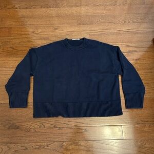 Everlane boxy sweater in everyday cotton